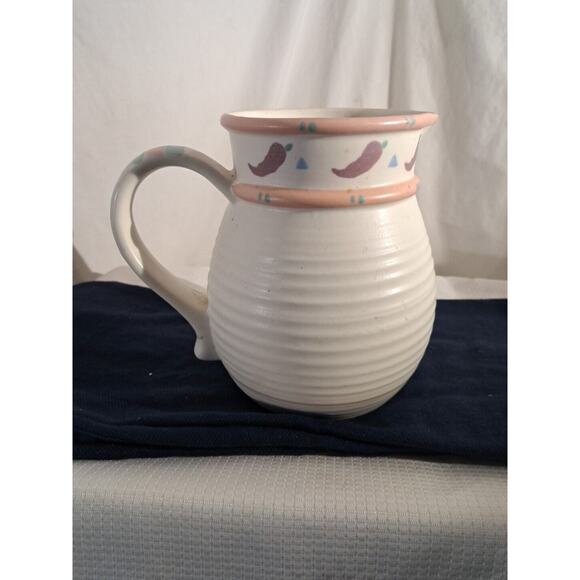 Southwestern Treasure Craft TAOS USA Pitcher Ceramic Chili Pepper Design - Picture 1 of 6